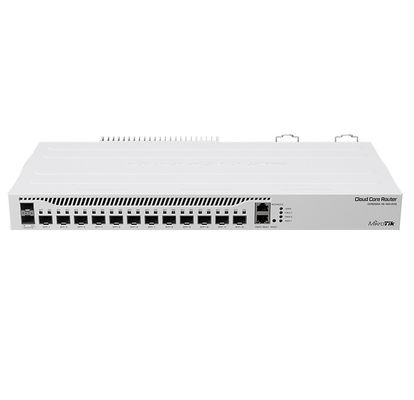 Router de fibra óptica lleno del puerto RJ45 10G 25Gpbs RouterOS Wifi de Mikrotik CCR2004-1G-12S+2XS 15