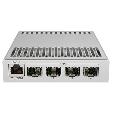 interruptor MikroTik CRS305-1G-4S+IN de la dirección de la red de 10W 10Gb 800MHz