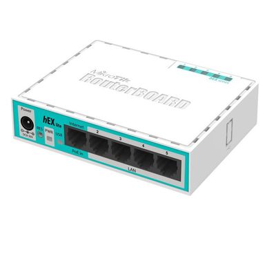 Interruptor atado con alambre puerto del router 24V POE de MikroTik RB750UPr2 (maleficio PoE lite) RouterOS 5 el 100M Ethernet
