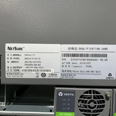 NetSure731 A61-S3 integró el gabinete de la comunicación del adaptador de los módulos 9U del rectificador
